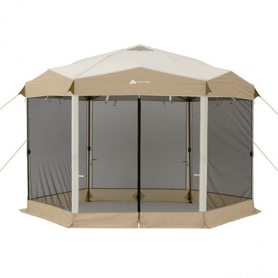 12\' x 10\' Glamping Hexagon Lighted Canopy