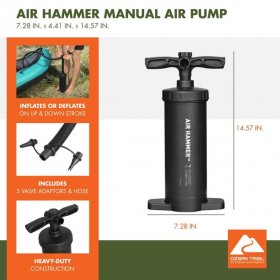 Ozark Trail 14.5" Air Hammer Hand Pump - Black