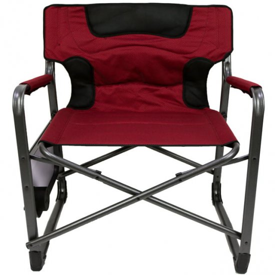 Ozark Trail Camping Director Chair XXL, Red, Adult, 10lbs