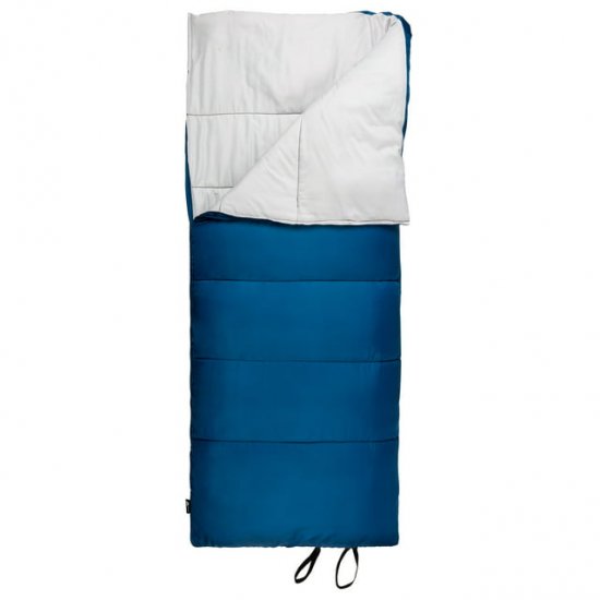 Ozark Trail 35-Degree Cool Weather Rectangular Sleeping Bag, Blue, 33\"x77\"