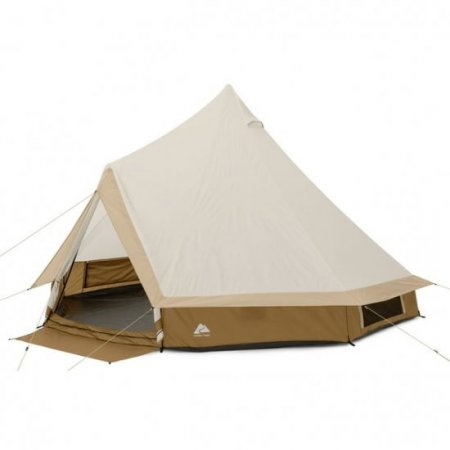 Ozark Trail 15' x 15' 8-Person Glamping Bell Tent with String Lights, 22.57 lbs