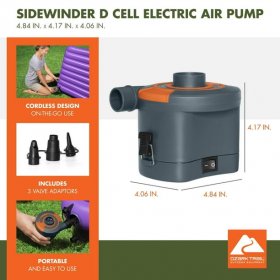 Ozark Trail Sidewinder D Cell Electric Air Pump, 1 Pack