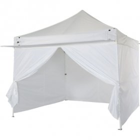 Ozark Trail White Commercial Instant 10' x 10' Straight Leg Canopy with Sidewalls