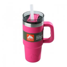 Ozark Trail 18 oz Insulated Stainless Steel Tumbler with Handle - Hot Pink