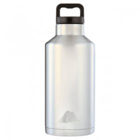 Ozark Trail 64 oz Double-Wall Stainless-Steel Insulated Water Bottle, Silver