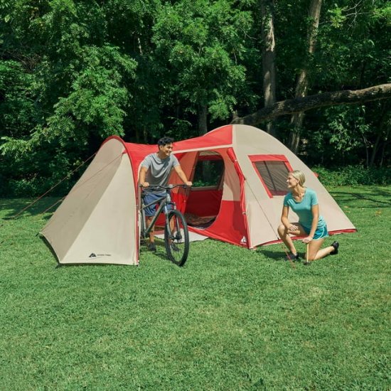 Ozark Trail 6 Person Dome Tent with Sitting Area - 11ft. x 8ft. - 21.38 lbs.