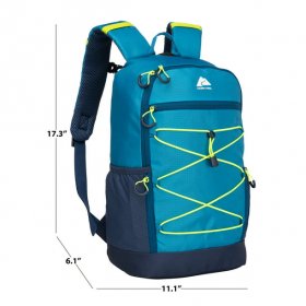 Ozark Trail 20.5 Liter Hiking, Camping, Travel, Lightweight Backpack, Fjord Blue, Unisex, Polyester
